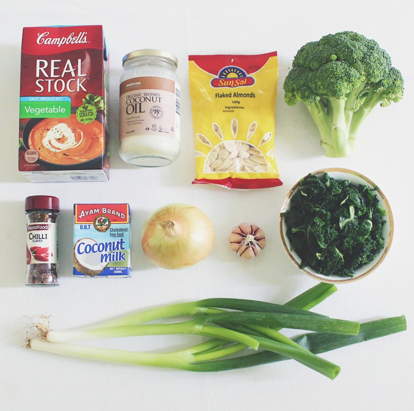 Vegan Broccoli & Kale Soup Ingredients