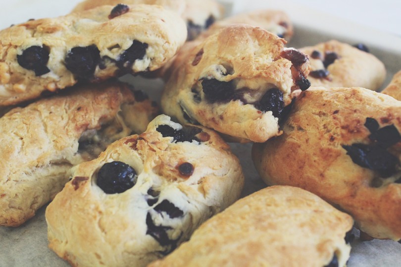 Blueberry Lemon & White Chocolate Scones