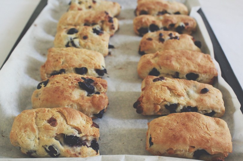 Blueberry Lemon & White Chocolate Scones