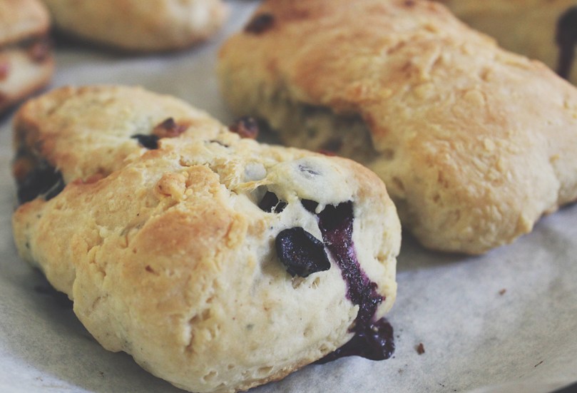 Blueberry Lemon & White Chocolate Scones