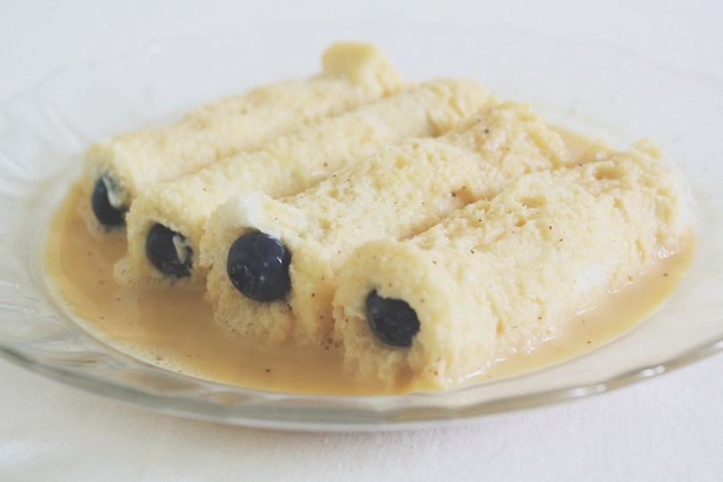 Blueberry & Ricotta French Toast Roll Ups