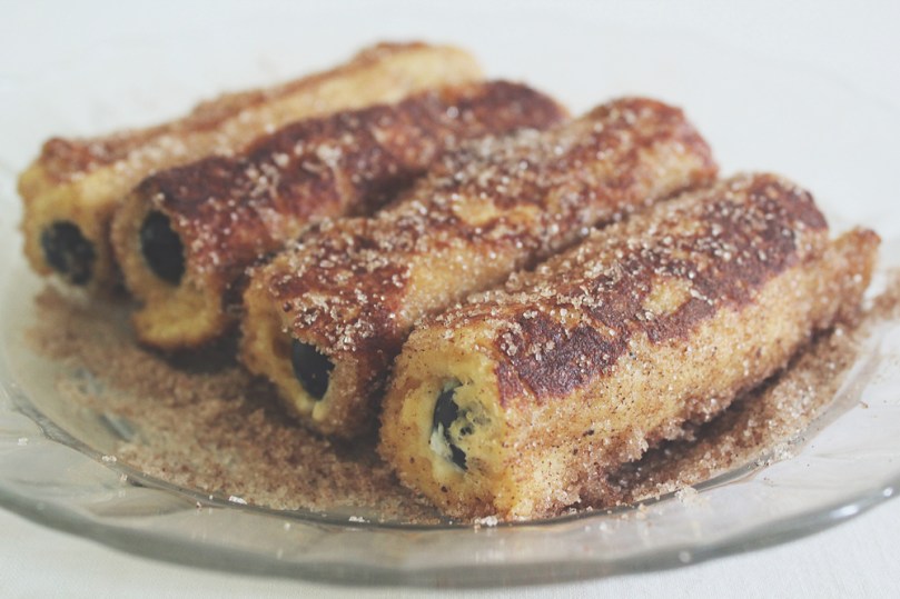 Blueberry & Ricotta French Toast Roll Ups