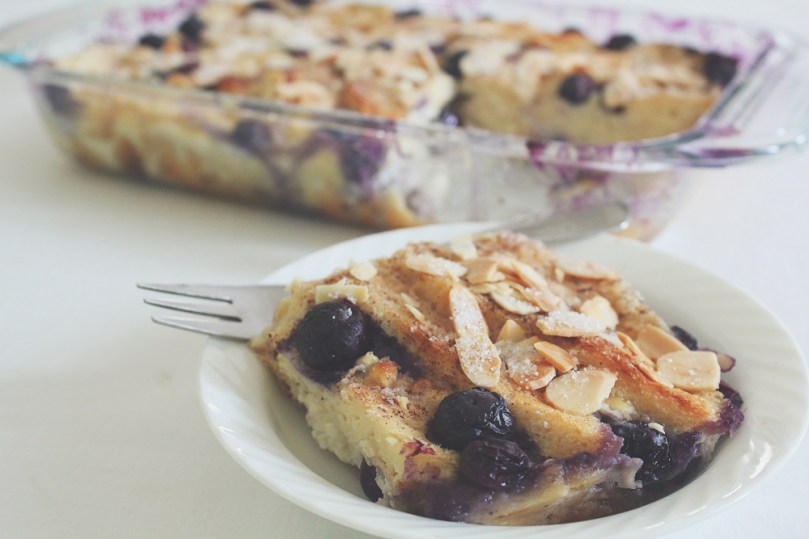 Blueberry Bread Pudding