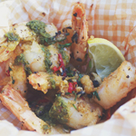 THE GARDEN BAR LUNCH: JUMBO SALT & PEPPER PRAWNS