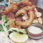 SHED MAINS: BATTERED MARKET-FRESH FISH OF THE DAY (WHITE FISH)