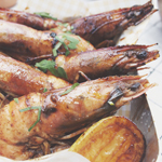 SHED MAINS: BBQ CHILLI & GARLIC QLD JUMBO PRAWNS