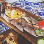 TURKISH SUCUK AND CHEESE PIDE