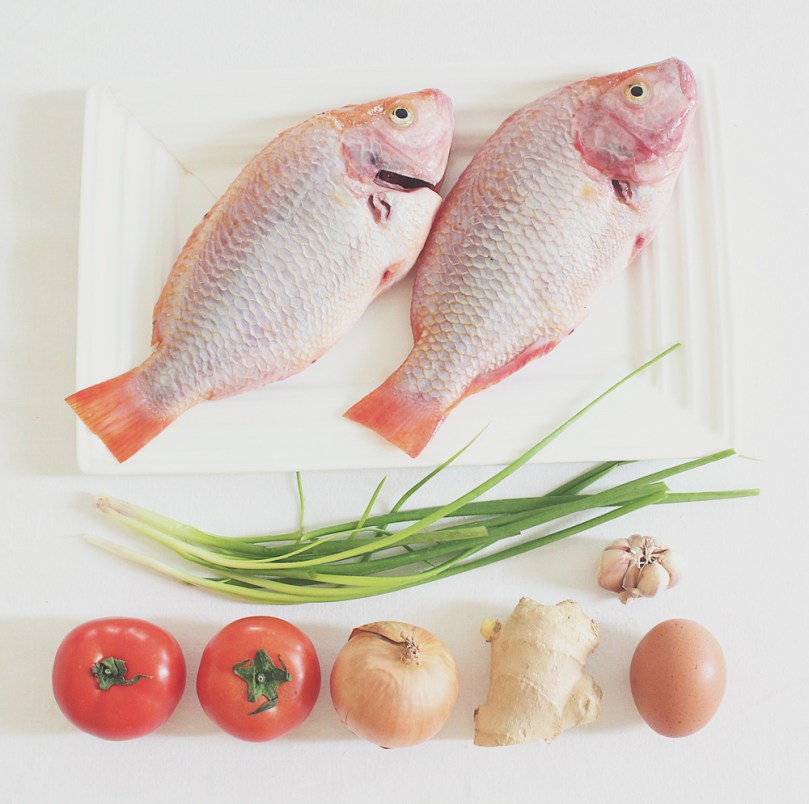 Sarciadong Tilapia (Tilapia Braised in Sautéed Tomatoes) Ingredients