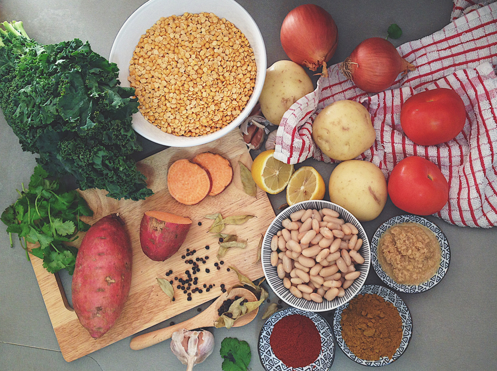 Curried Lentil & Vegetable Stew Ingredients
