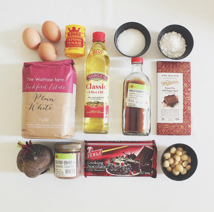 Beetroot Brownies Ingredients