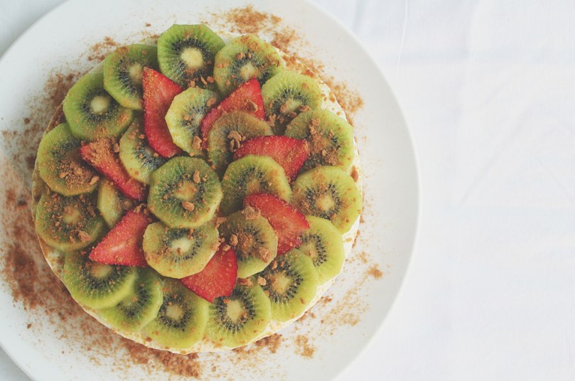 Strawberry Kiwi Lime Yoghurt Cake