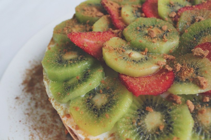 Strawberry Kiwi Lime Yoghurt Cake
