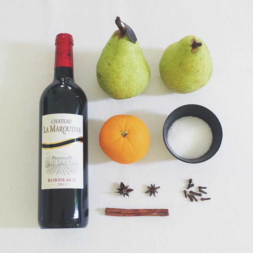 Spiced Red Wine Poached Pears Ingredients