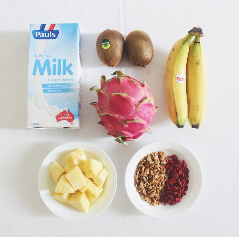 Pitaya Smoothie Bowl Ingredients