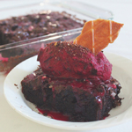 Beetroot Brownies with Chocolate Chunk Beet Ice Cream