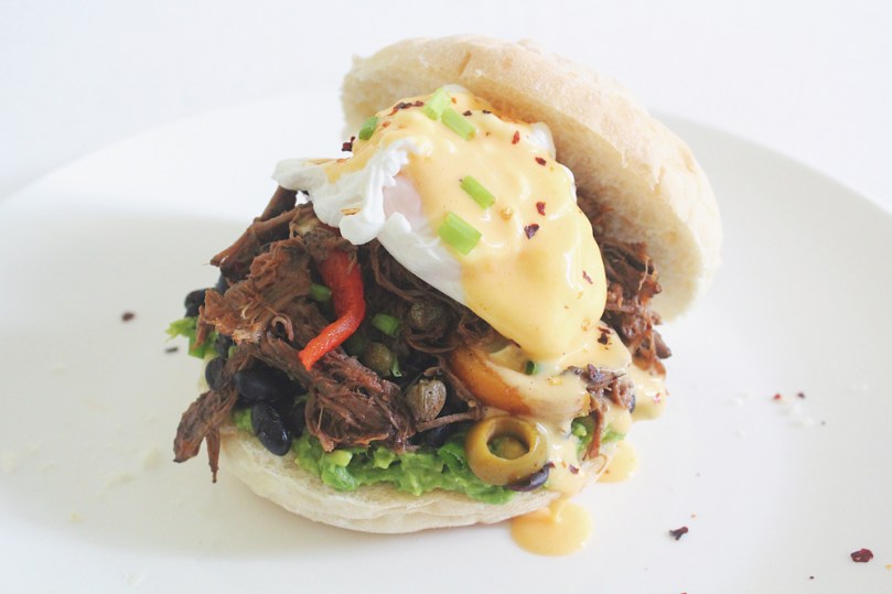 Ropa Vieja Eggs Benedict