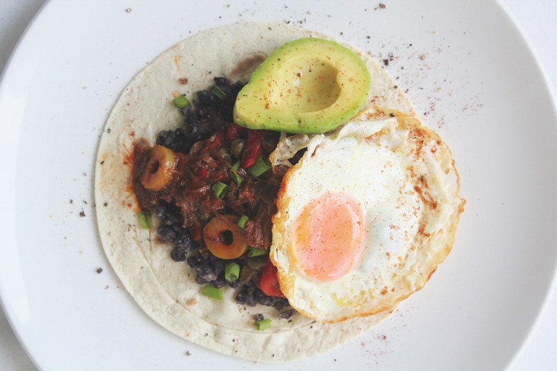 Ropa Vieja con Huevos Rancheros