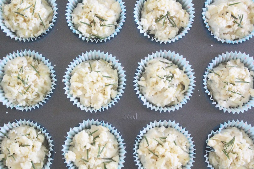 Breakfast Muffins: Feta Cheese, Onion & Rosemary