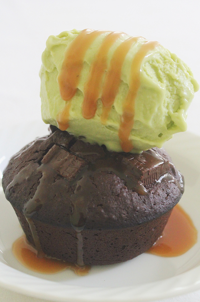 Breakfast Muffins: Brownie, Salted Caramel & Avocado Gelato