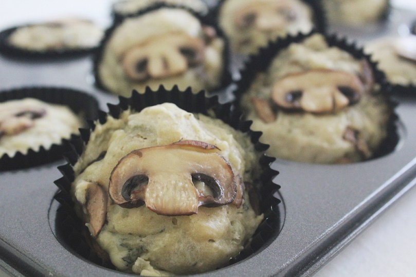 Breakfast Muffins: Blue Cheese & Mushroom