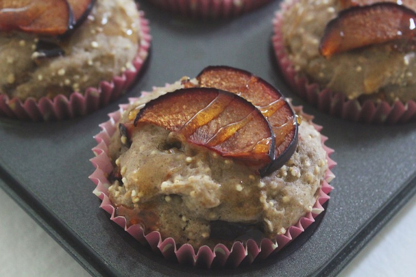 Breakfast Muffins: Spiced Plum & Quinoa