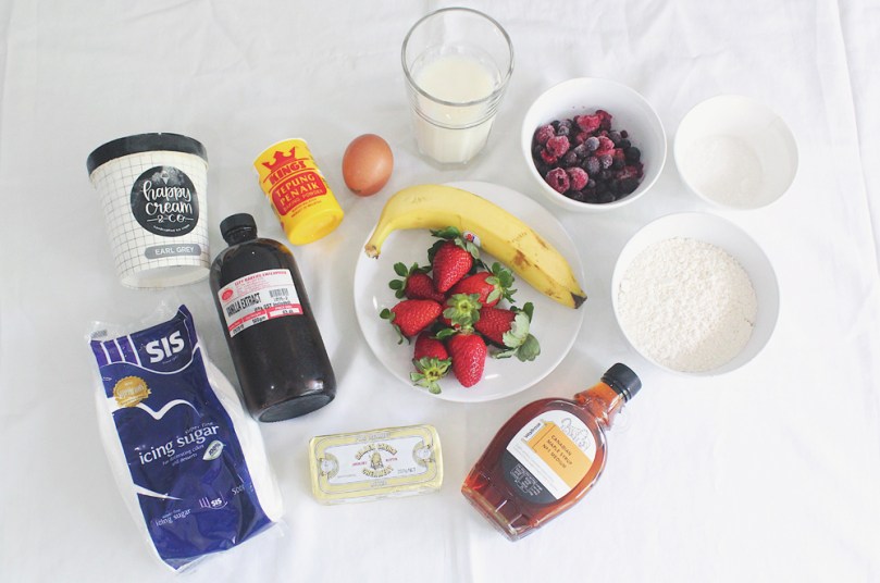 Mini Mixed Berry Pancakes Ingredients
