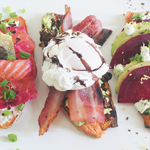 Savoury Orange Sweet Potato Toasts (3 ways)