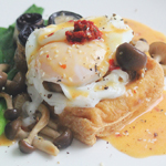 Asian-inspired Vegetarian Eggs Benedict