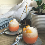 Mango Pudding with Coconut Sago