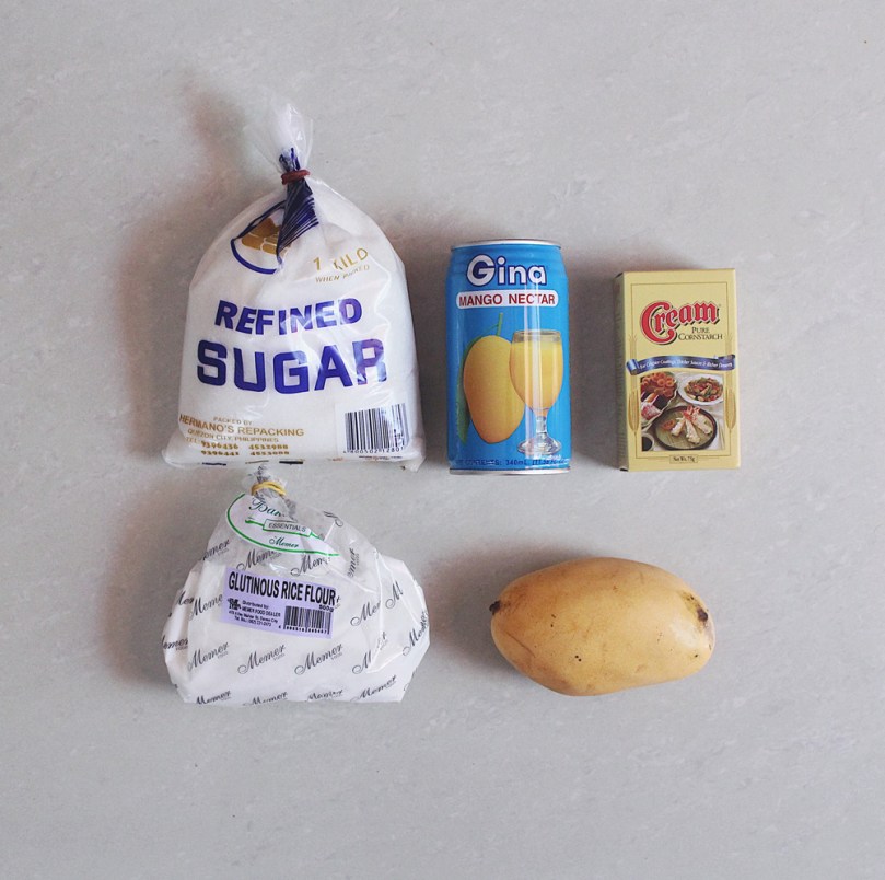 Mango Mochi (マンゴー餅) Ingredients