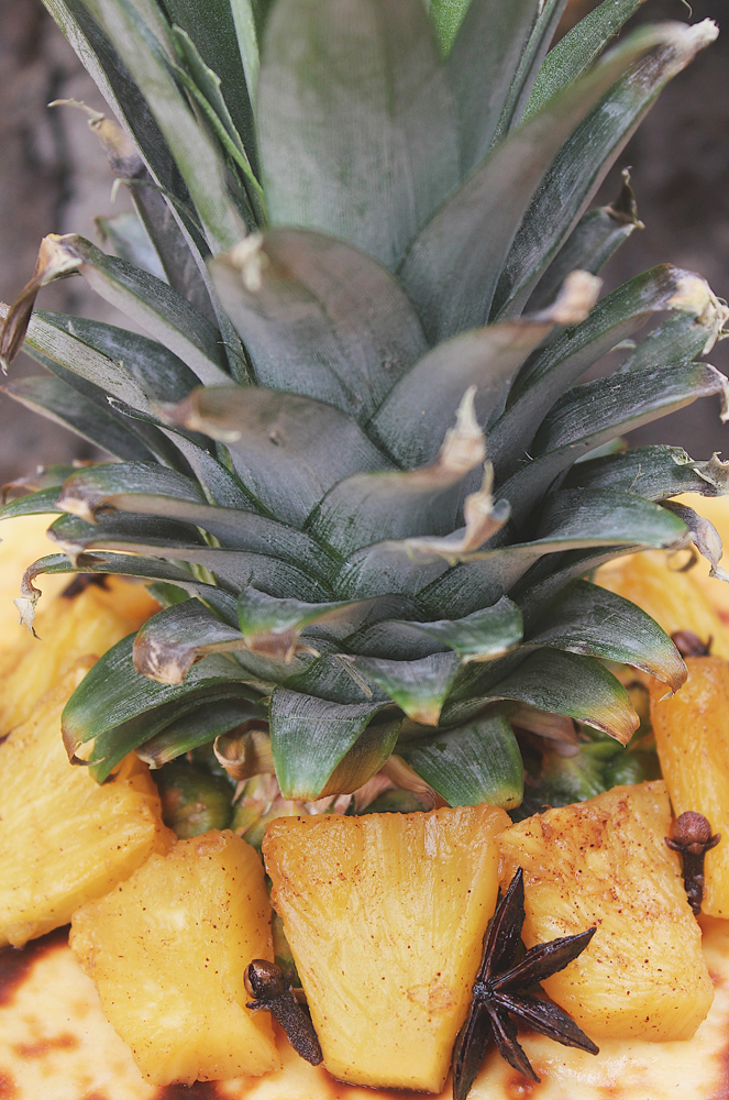 Spice-roasted Pineapple Cheesecake