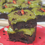 Fudgy Avocado-Chilli Brownies