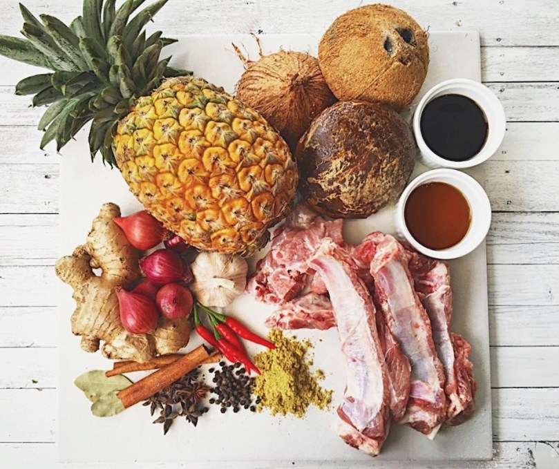 Pineapple & Coconut Braised Pork Ribs Ingredients