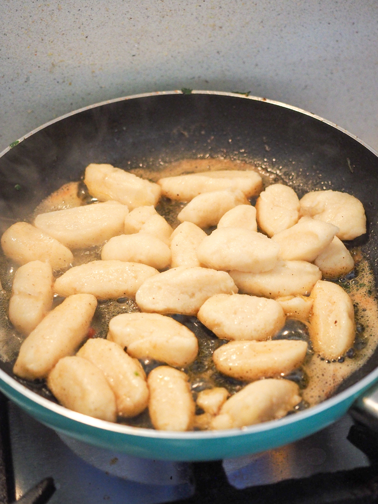 Potato Gnocchi with Red & Yellow Peppers