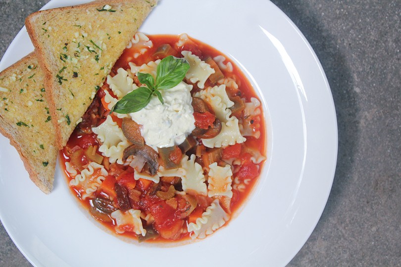 Spicy Chipotle Vegetarian Mafalde Soup