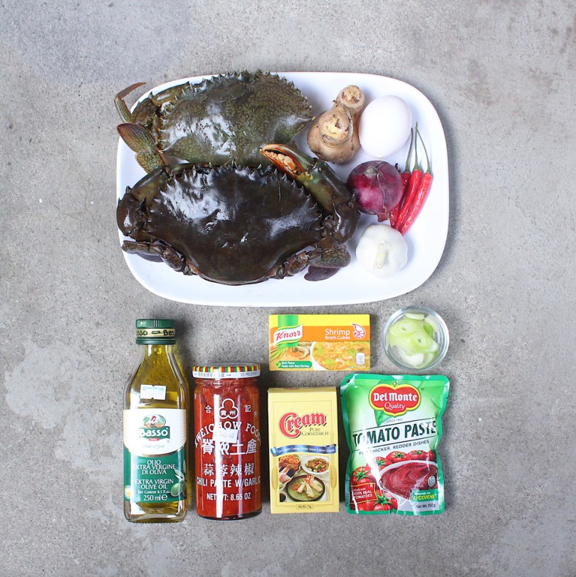 Singapore Chilli Crab Ingredients