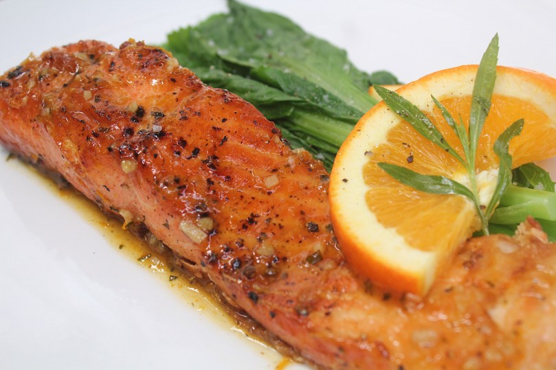 Orange-glazed Salmon with Tarragon