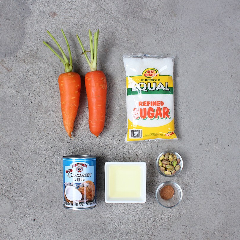 Vegan Gajar Ka Halwa (Indian Carrot Pudding) Ingredients
