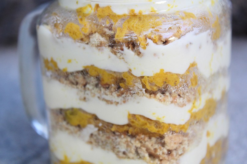 Deconstructed Pumpkin Pie in a Jar