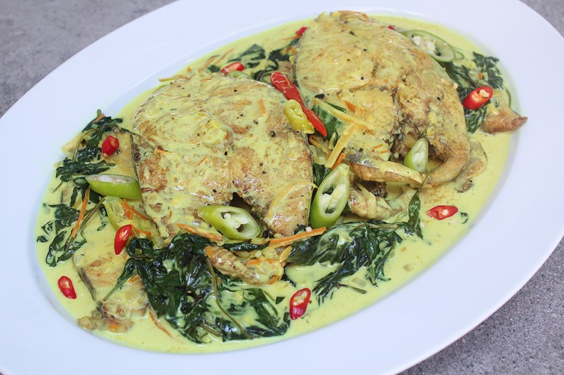 King Mackerel Halang Halang (Visayan Spicy Mackerel Stewed in Coconut Milk)