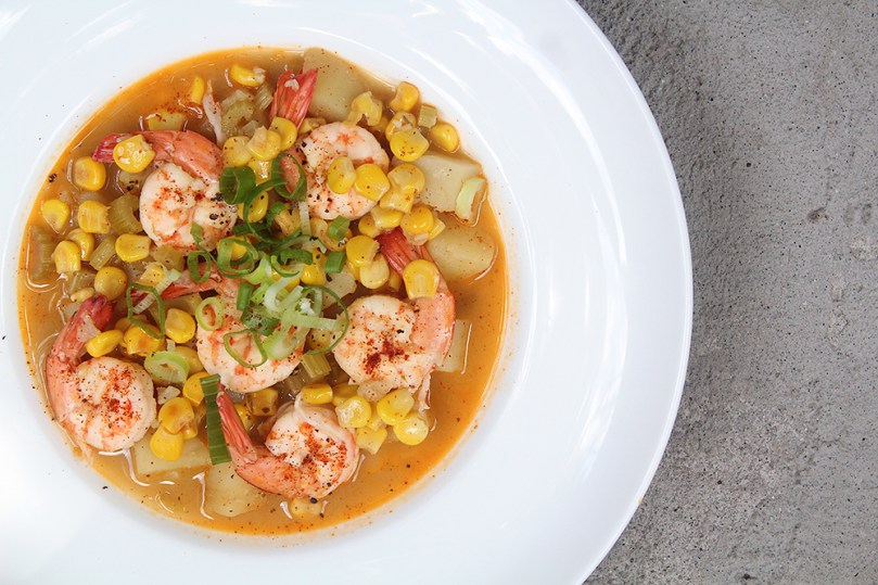 Cayenne Shrimp & Corn Chowder
