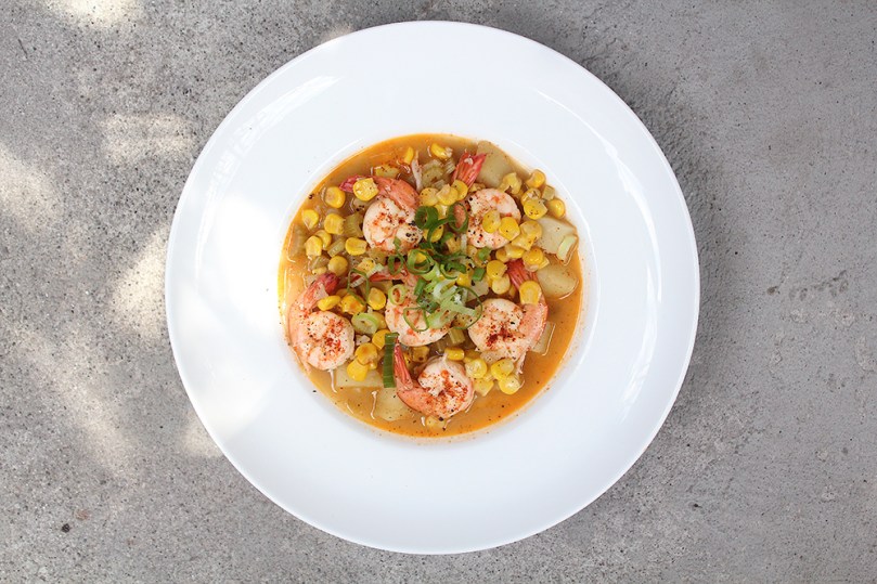 Cayenne Shrimp & Corn Chowder