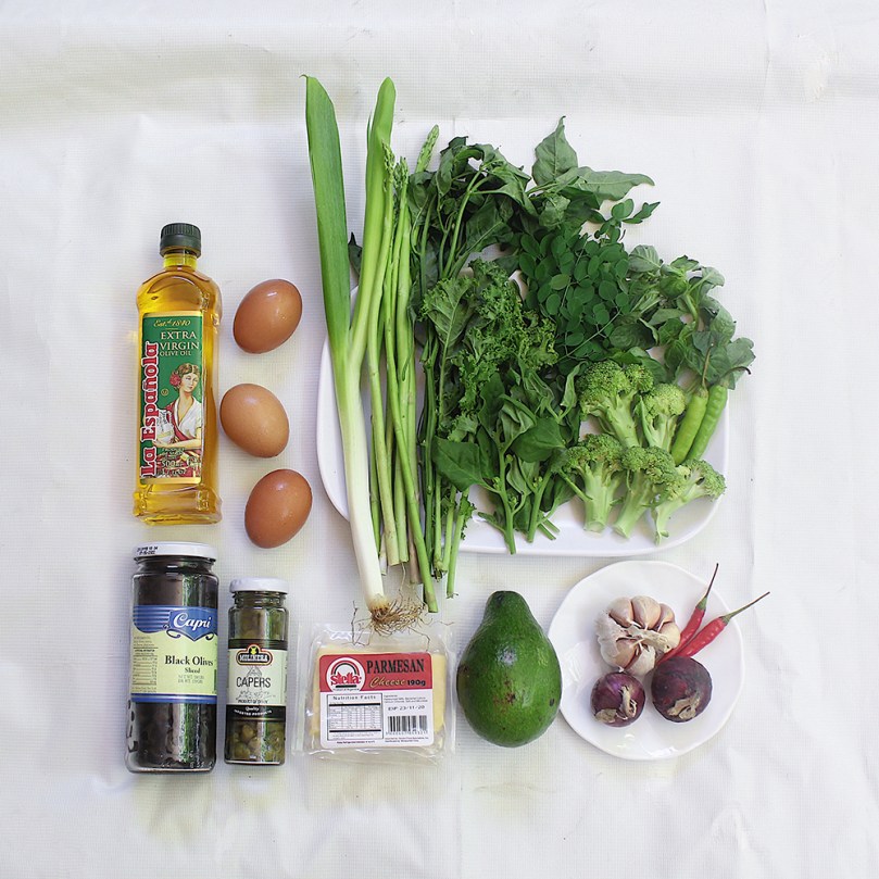 Super Green Shakshuka Ingredients