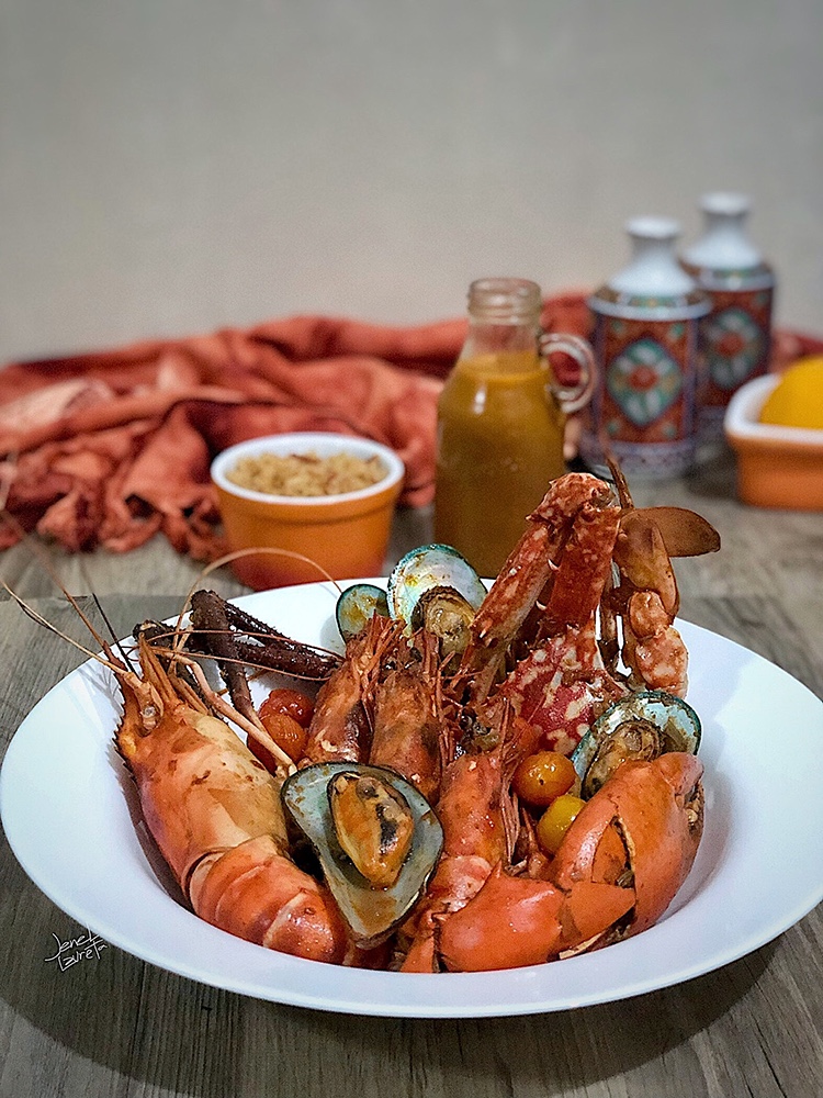 Deconstructed Spicy Seafood Jambalaya