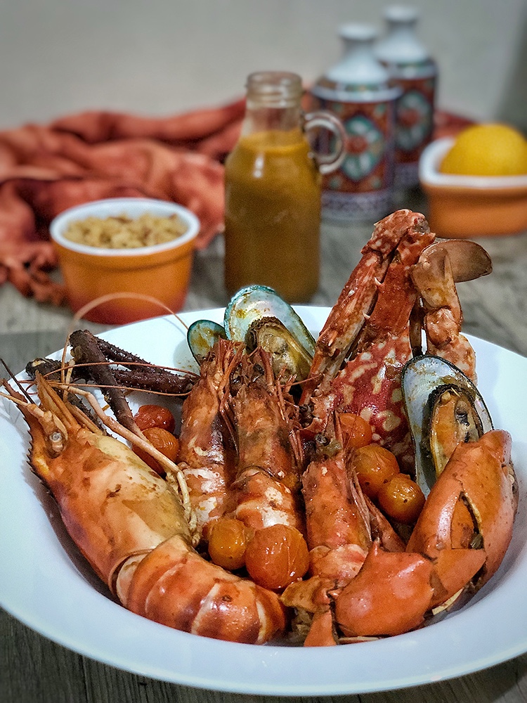 Deconstructed Spicy Seafood Jambalaya