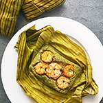 Pinais na Hipon at Niyog na may Palapa