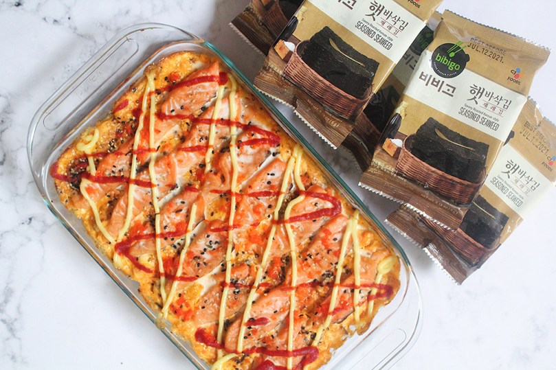 Magic Salmon Sushi Bake