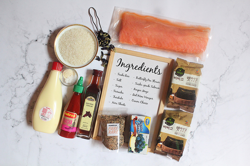 Magic Salmon Sushi Bake Ingredients