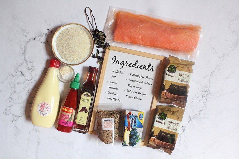 Magic Salmon Sushi Bake Ingredients