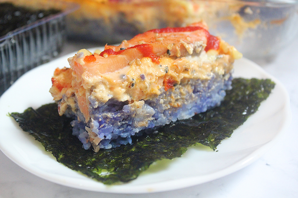 Magic Salmon Sushi Bake